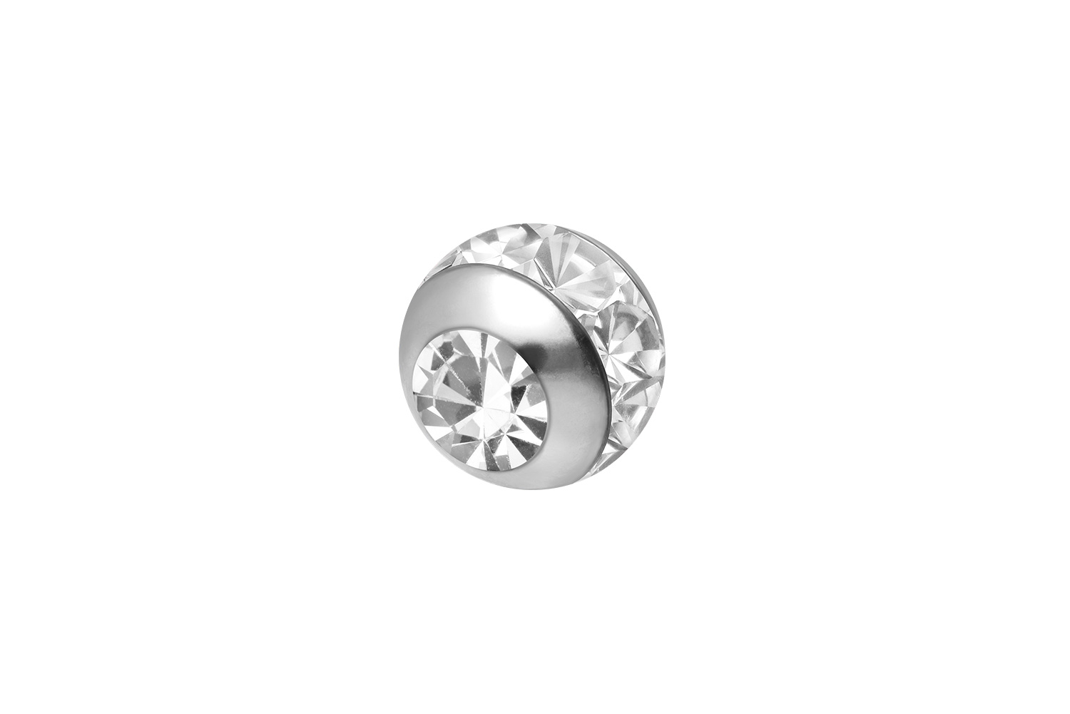 Titan Schraubkugel EPOXY-RING + KRISTALL